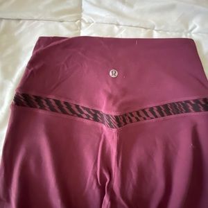Lululemon OG Align Pant 25in sz4 maroon color